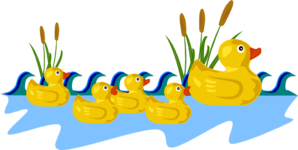 Rubber Duck Family Clip Art